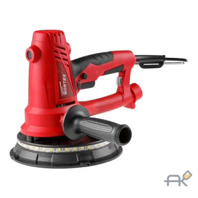 Шлифмашина для стен и потолков WORTEX DG 1875 в кор. 750 Вт. 180 мм. LED. 1500-2700 об/мин (Регул. об.. не требуется пылесос. 2.4 кг) (DG187500004)